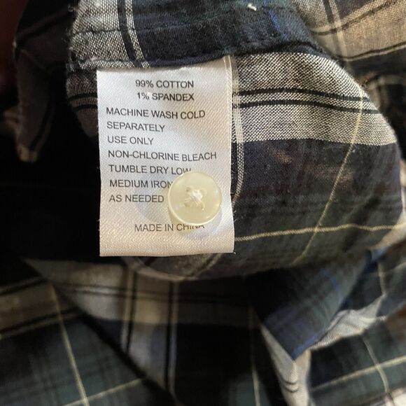 Trovata Birds of Paradise Anthropologie Top Plaid Button‎ Up Womens XS - Picture 4 of 6